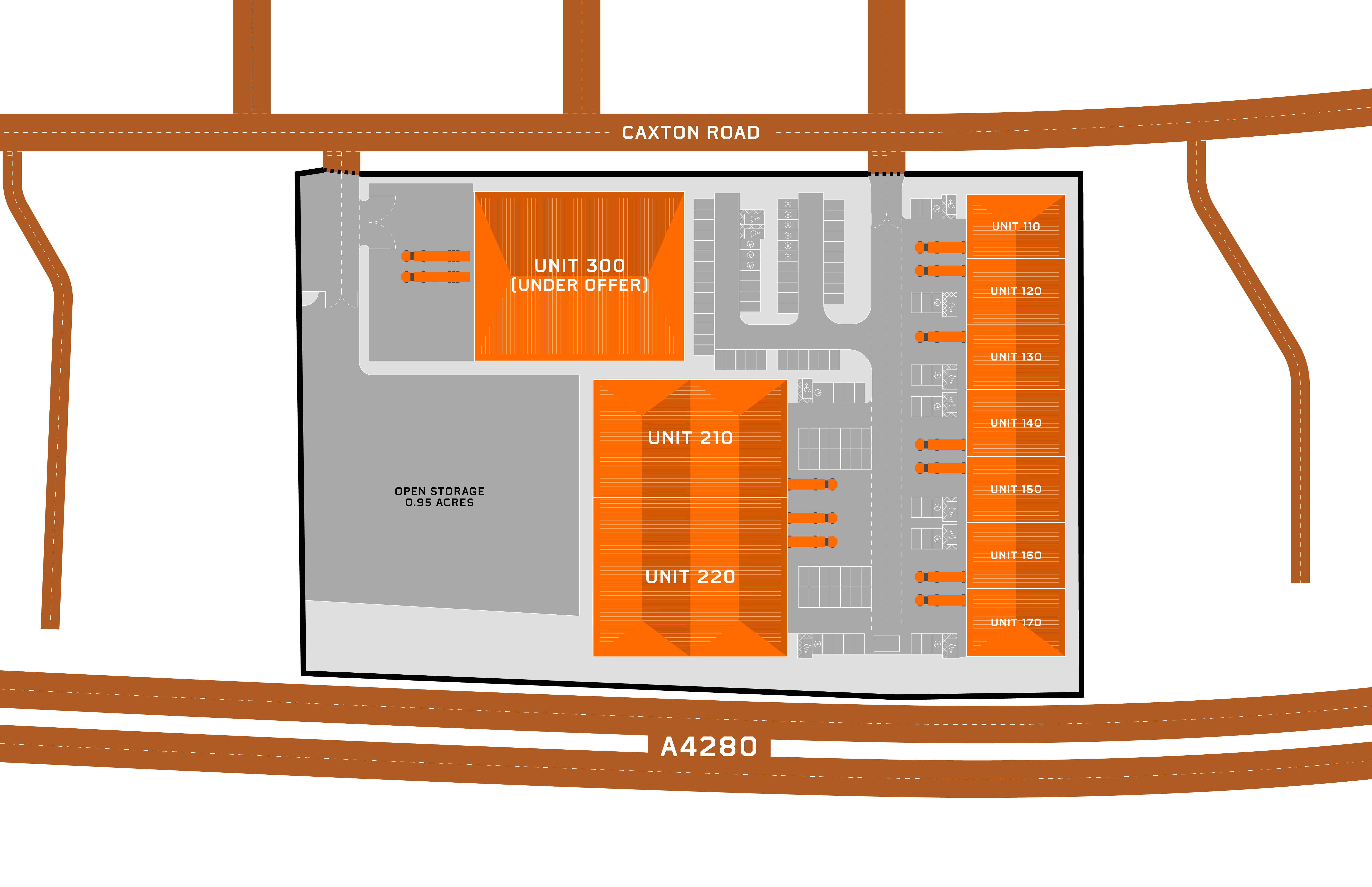 Bedford Trade Park Site Map