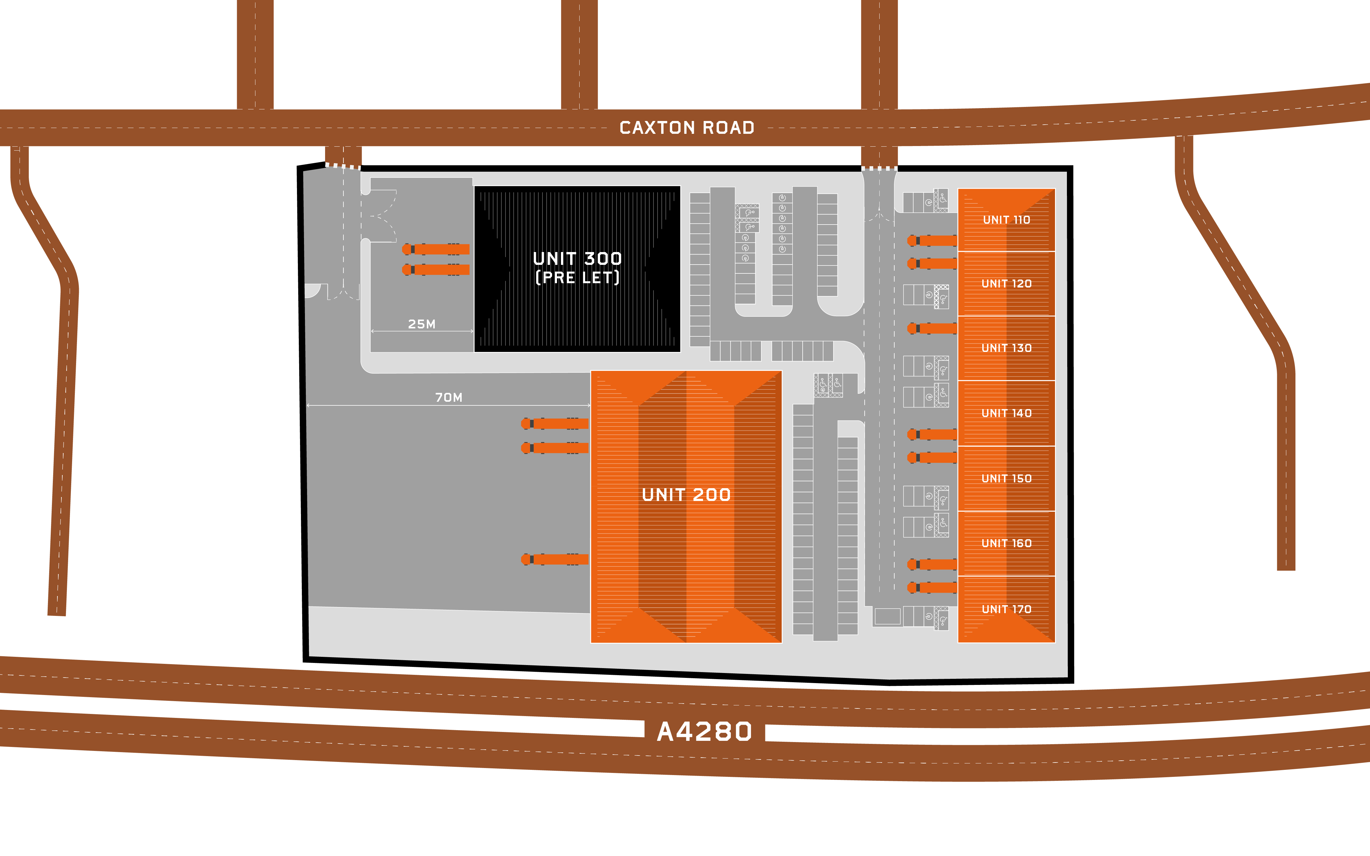 Bedford Trade Park Site Map