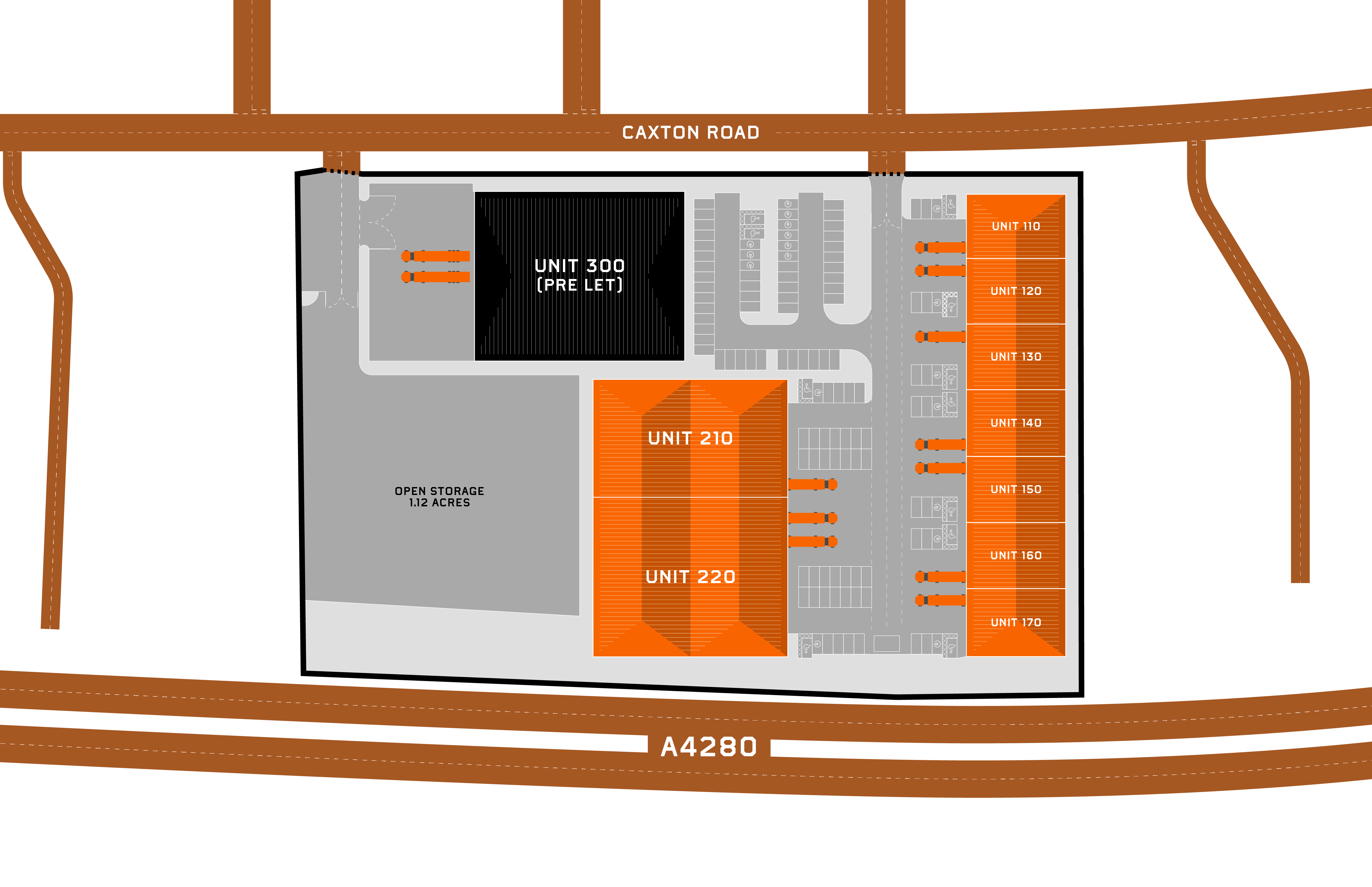 Bedford Trade Park Site Map