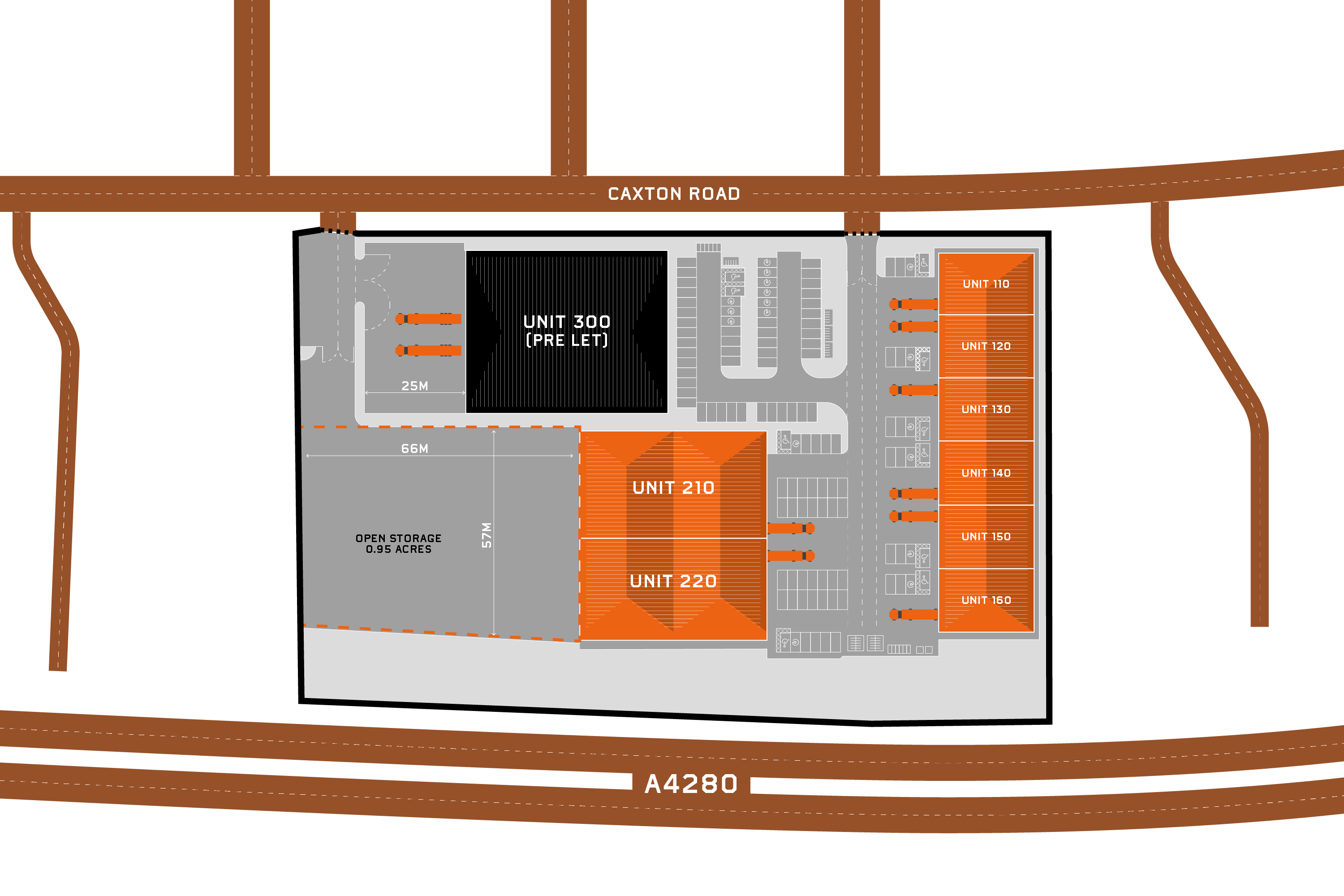 Bedford Trade Park Site Map