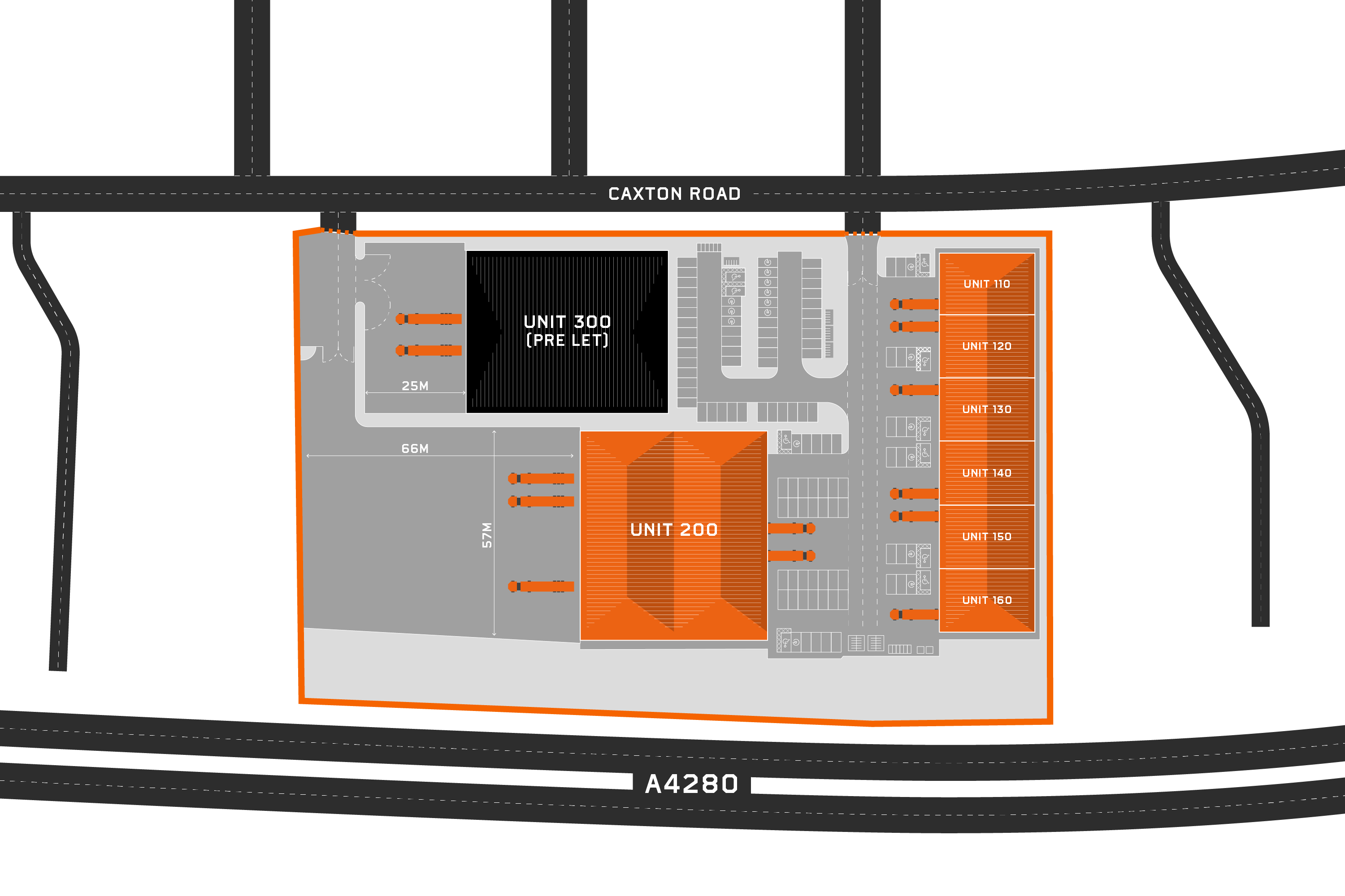 Bedford Trade Park Site Map