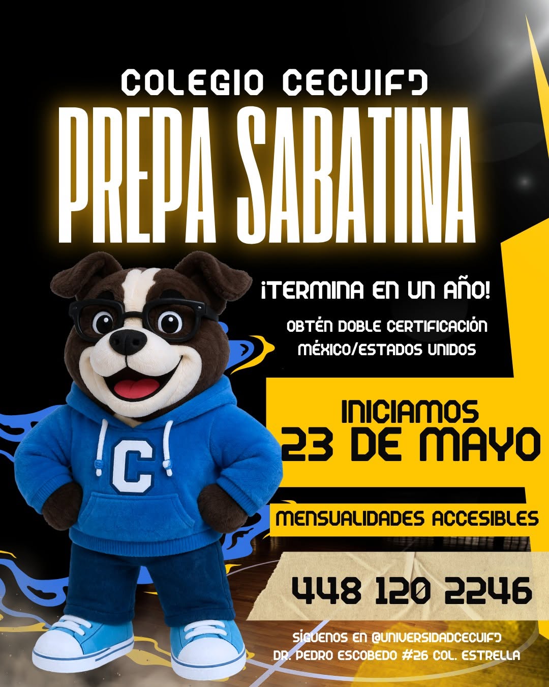 Prepa sabatina, termina en un año — Colegio CECUIFJ