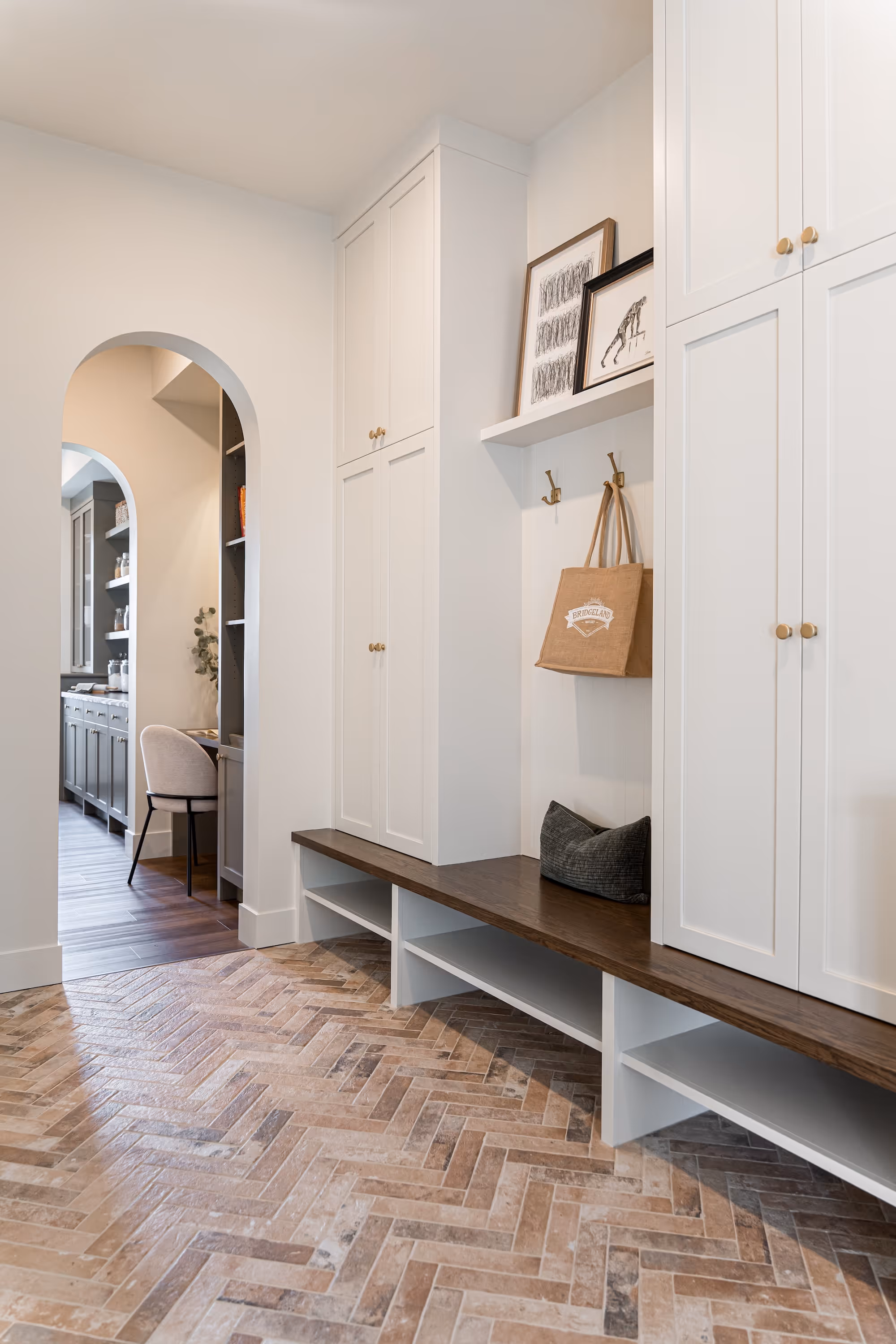 Mud room off a kitchen