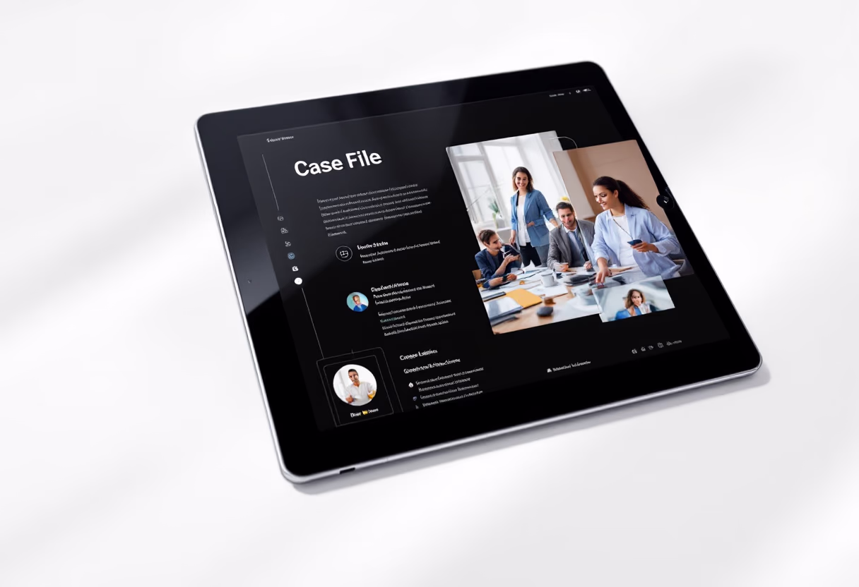 [digital project] image of case file on a tablet