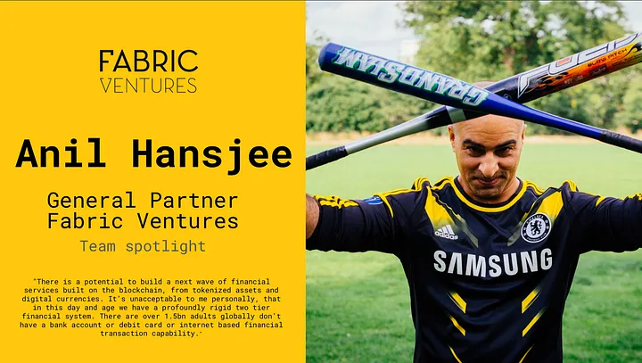Team Spotlight: Anil Hansjee, New General Partner at Fabric Ventures, Former PayPal Ventures Main Image