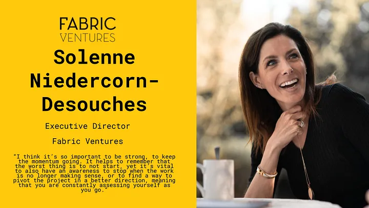 Team Spotlight: Solenne Niedercorn-Desouches, Executive Director at Fabric Ventures Main Image