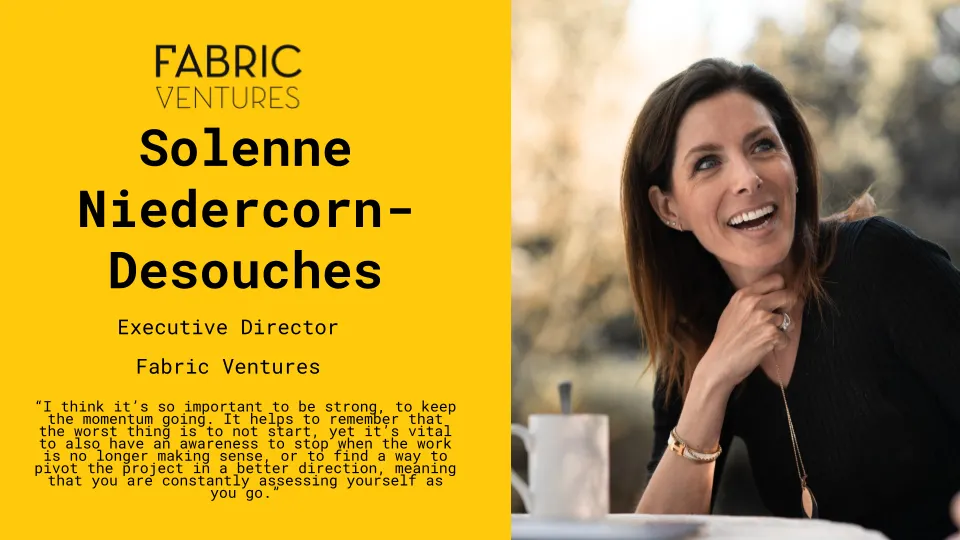 Team Spotlight: Solenne Niedercorn-Desouches, Executive Director at Fabric Ventures Image 0