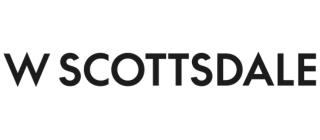 W Scottsdale hotel logo in black text.