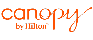 Orange Canopy by Hilton logo on white background.