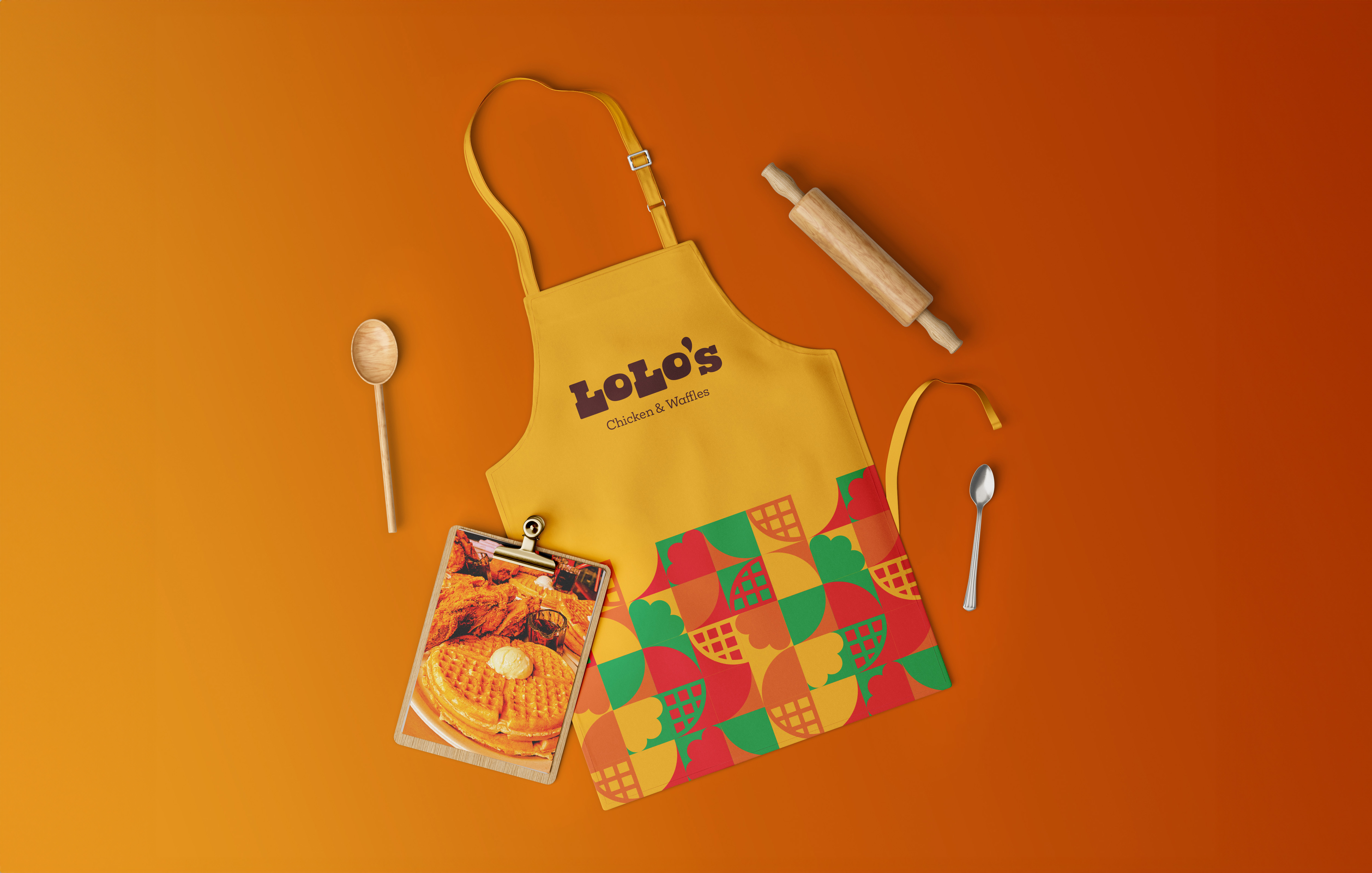 Image of the Lolo's apron mockup