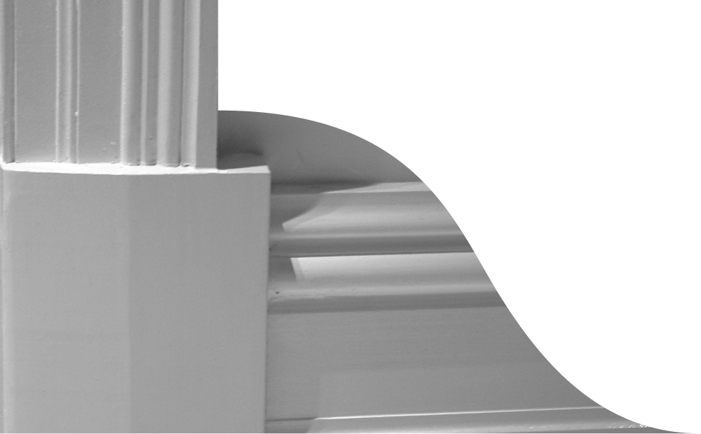 A detail image of a skirting block.