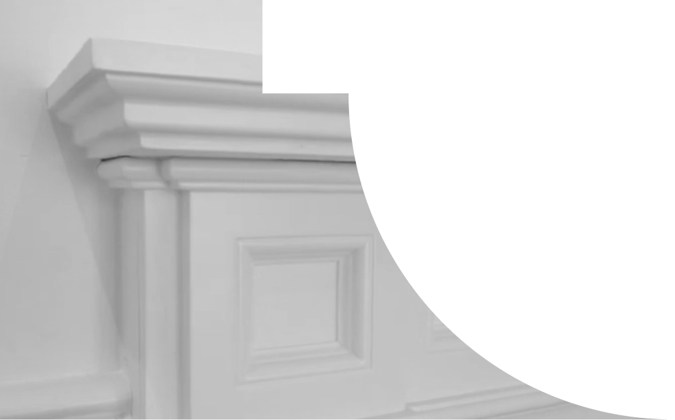 A close up detail image of a dado rail.