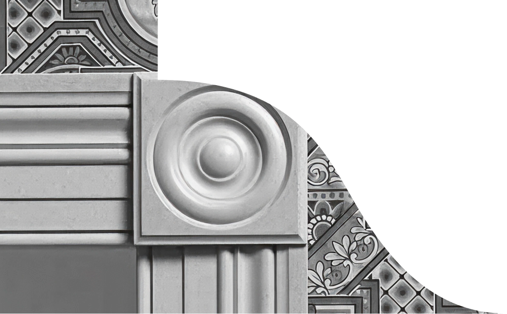 A close up image of a corner block.