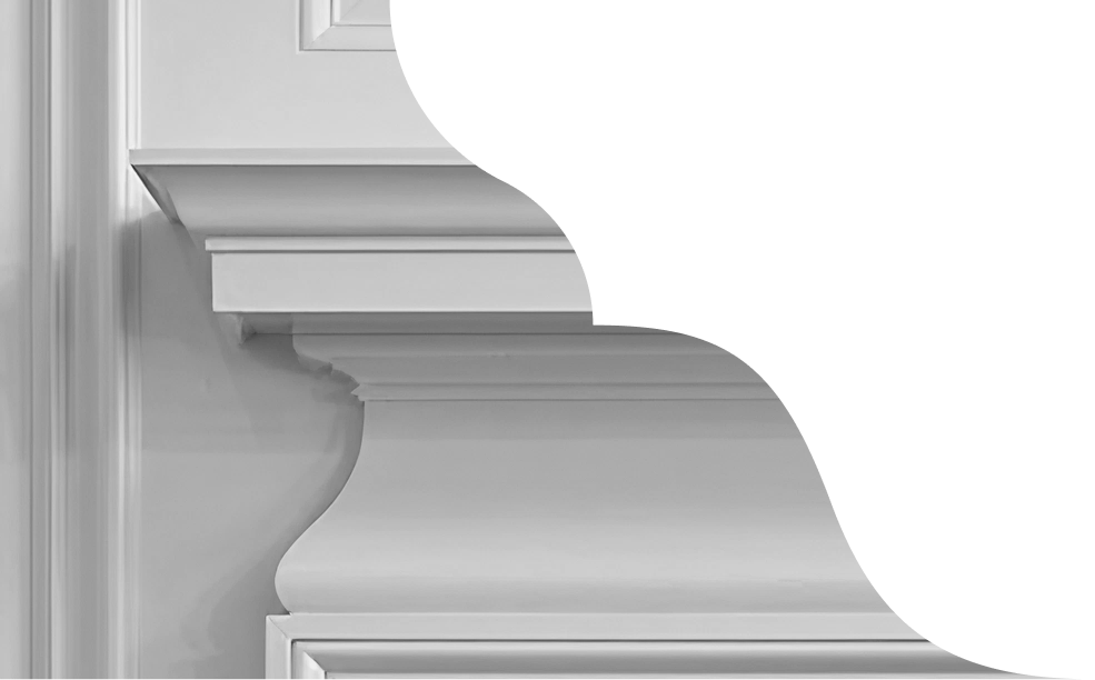 French Provincial style architectural mouldings.