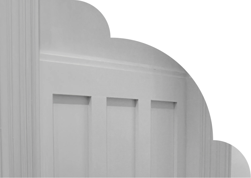 Between the wars style architectural mouldings. 