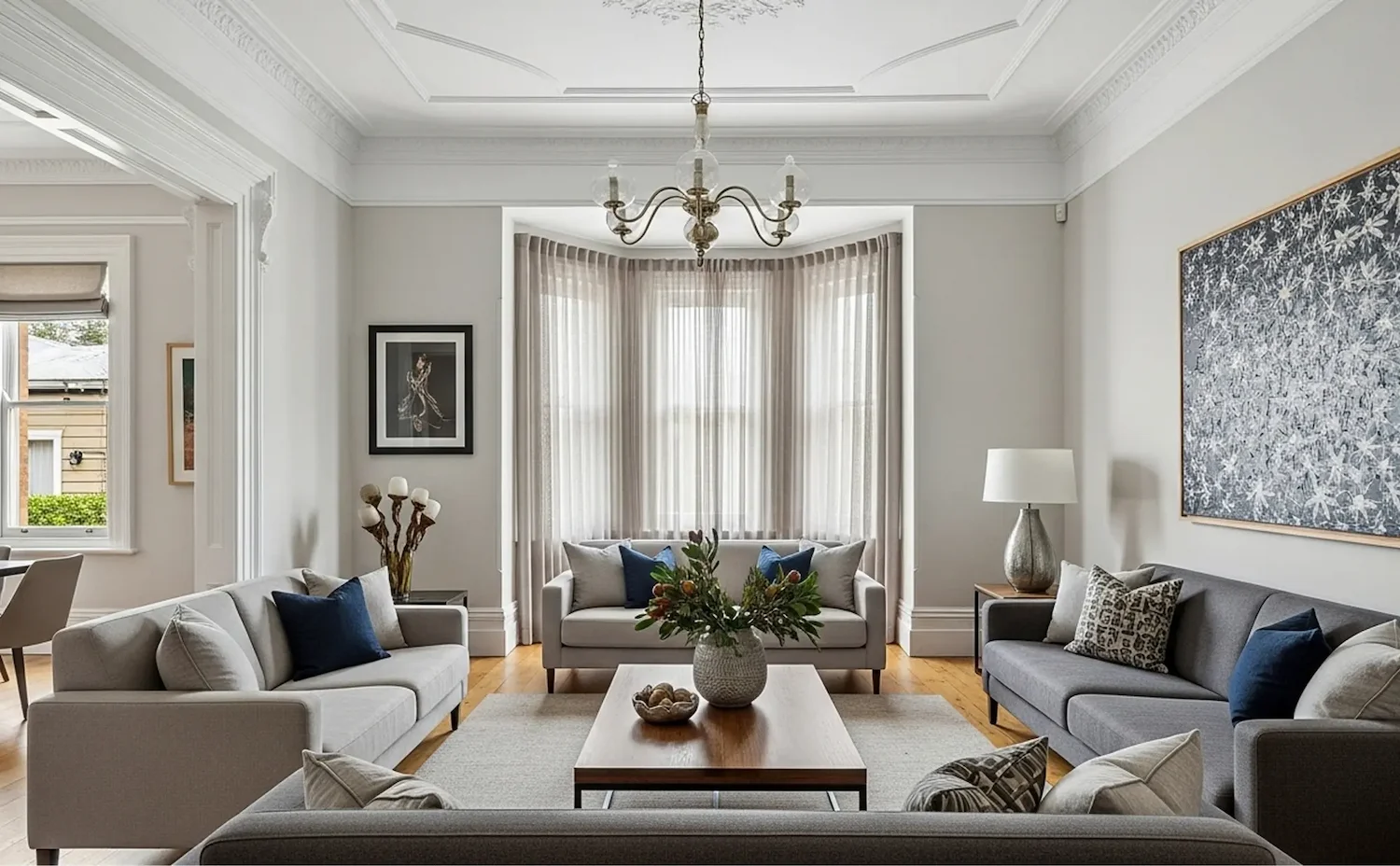 Victorian style living room 
