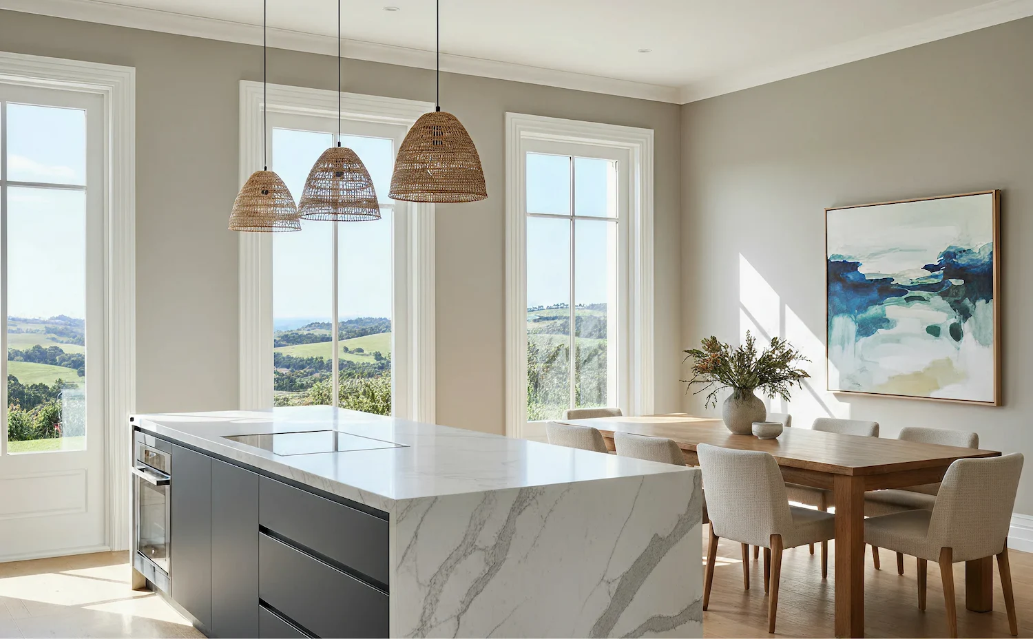 Bright, contemporary style kitchen 