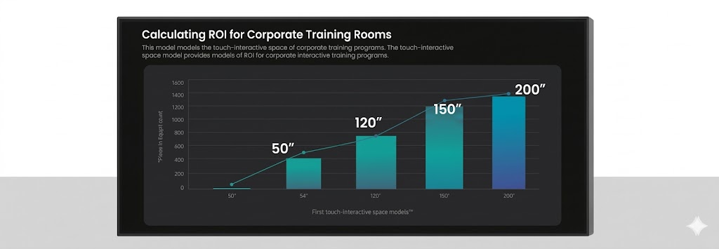 Scalability of Roombr interactive display solution explained on a graph. 