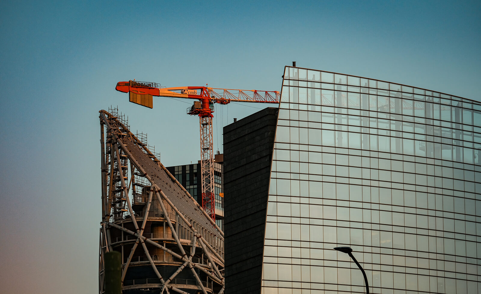 Construction on a commerial building