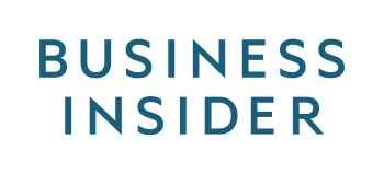 Business Insider logo with dark blue uppercase letters on a black background.