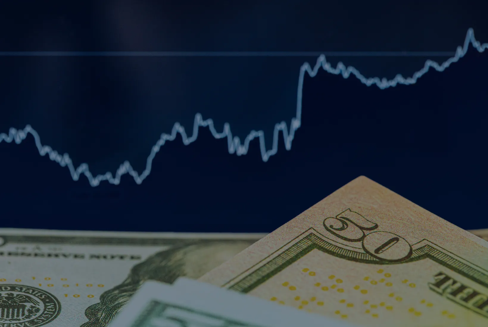 Financial chart showing hedge fund trends and performance metrics