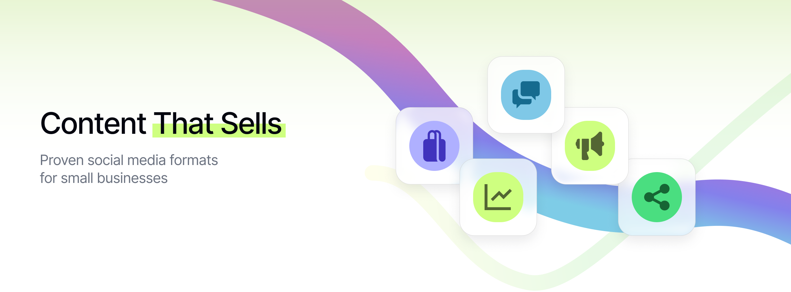 Banner image for the blog discussing 64 social media post ideas for small businesses to get more sell