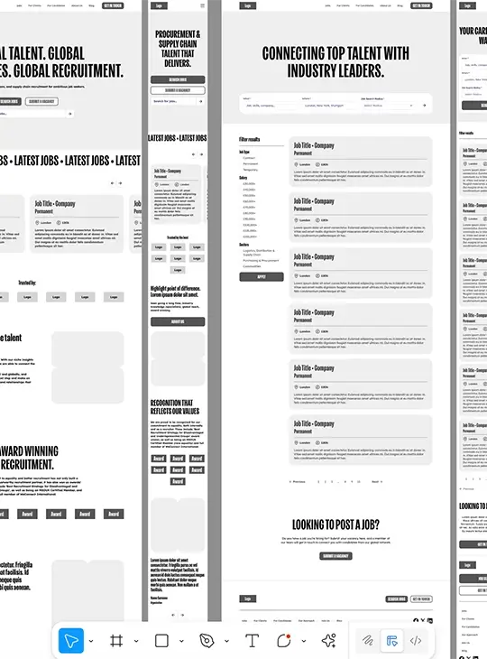 wireframe design by Immo Studio