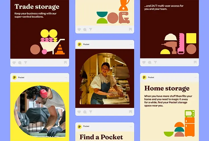 social media design for a London tech startup by Immo Studio
