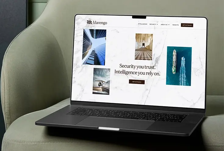 laptop on a sofa