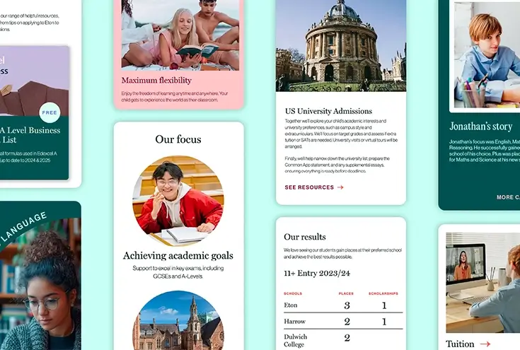 social media design education brand