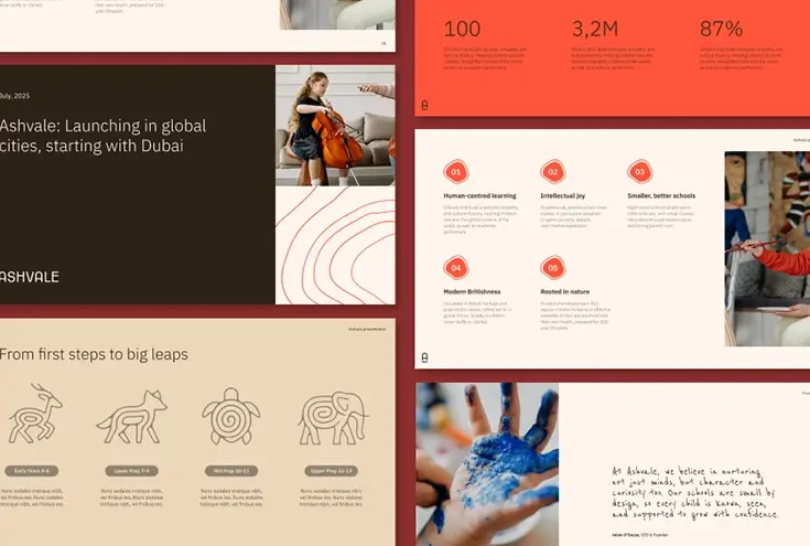 style guide by Immo Studio for edtech brand london