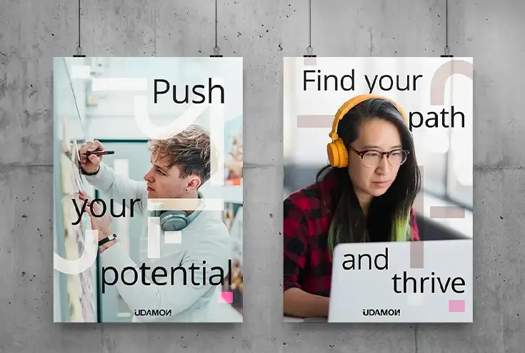 brand by Immo Studio for edtech brand london