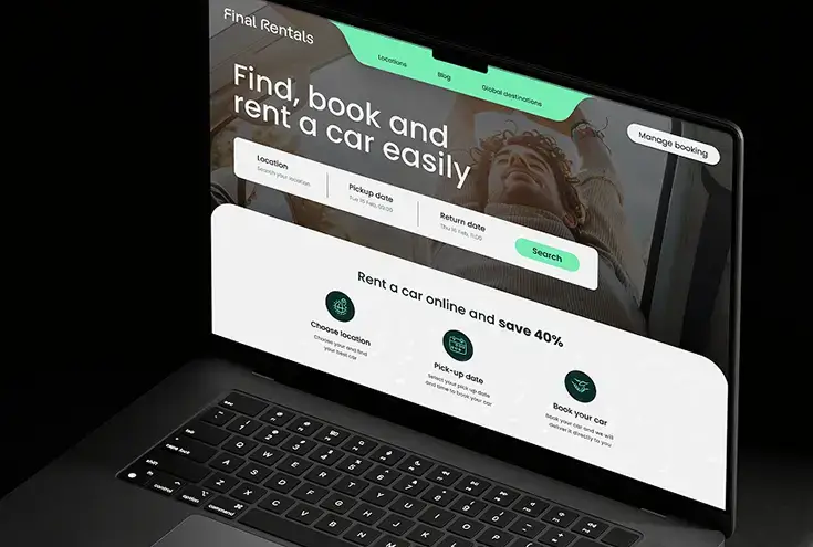 final rental web design