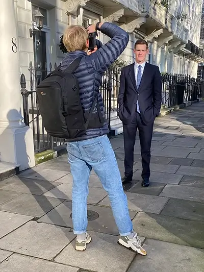photoshoot london street