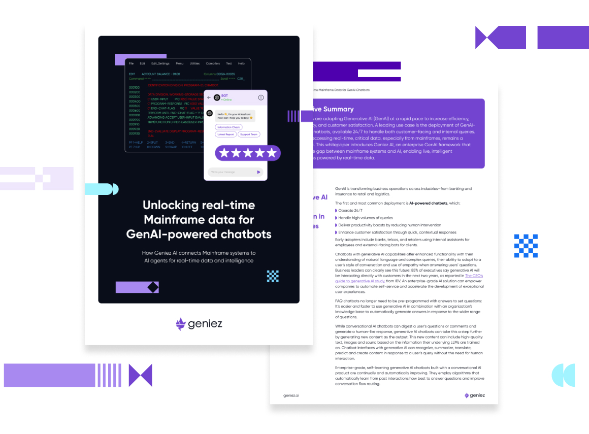 Unlocking real-time Mainframe data for GenAI-powered chatbots