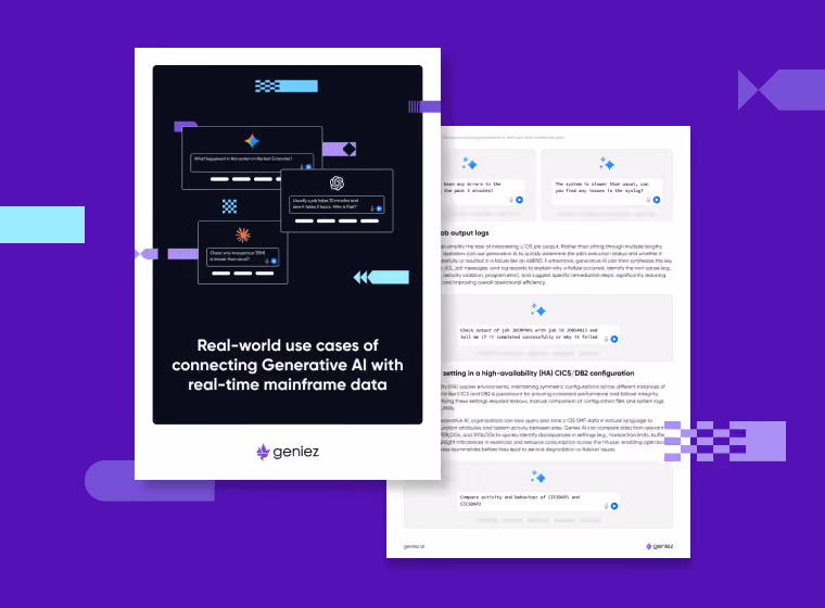 Connecting Generative AI with real-time mainframe data