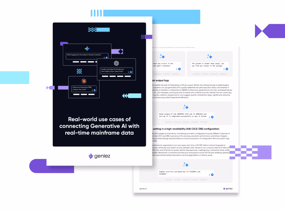 Connecting Generative AI with real-time mainframe data