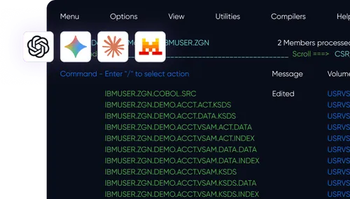 Generative AI for Mainframe, Connecting LLMs and AI-Agents to real-time mainframe data
