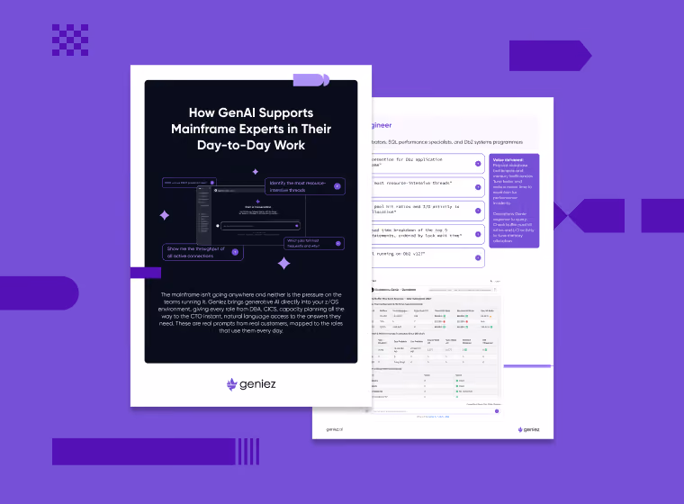 Geniez- How GenAI Supports Mainframe Experts