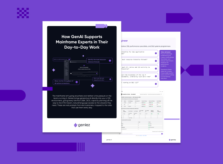 Geniez- How GenAI Supports Mainframe Experts
