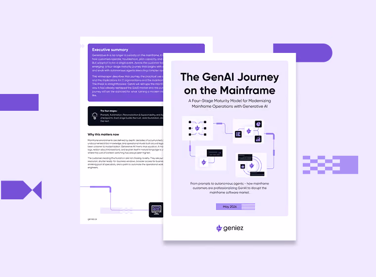 Geniez- Whitepaper - The GenAI Journey on the Mainframe