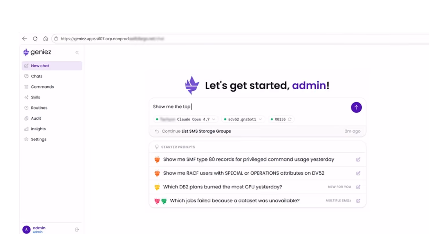Mainframe AI- Genies AI Framework-generative and agentic AI to the mainframe