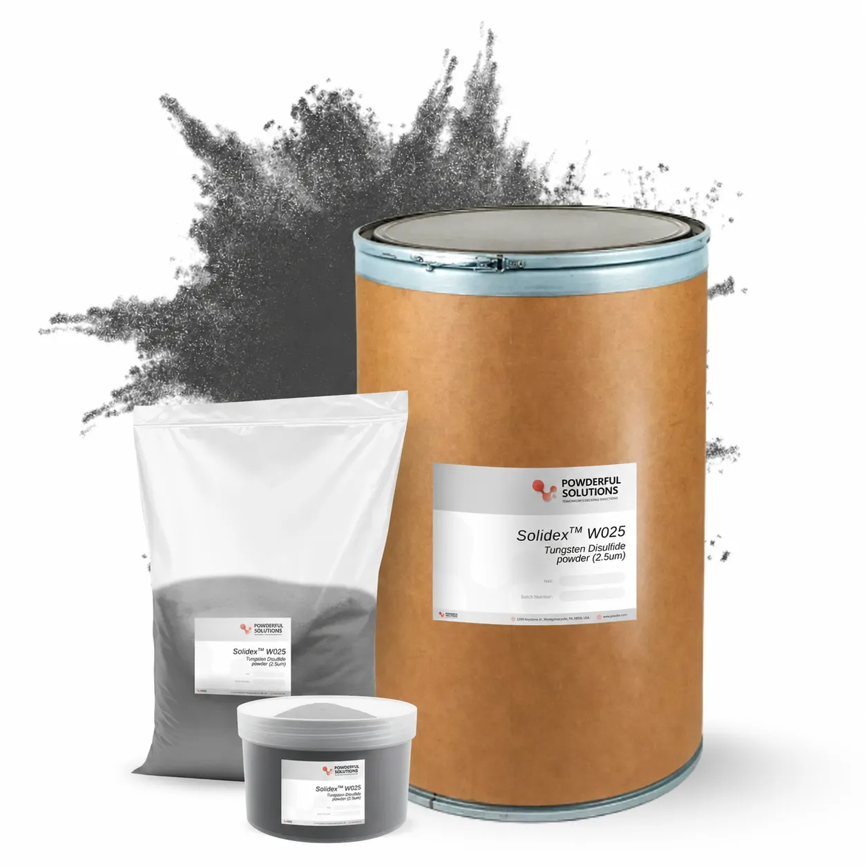 SolidexTM W025 2.5um WS2 powder