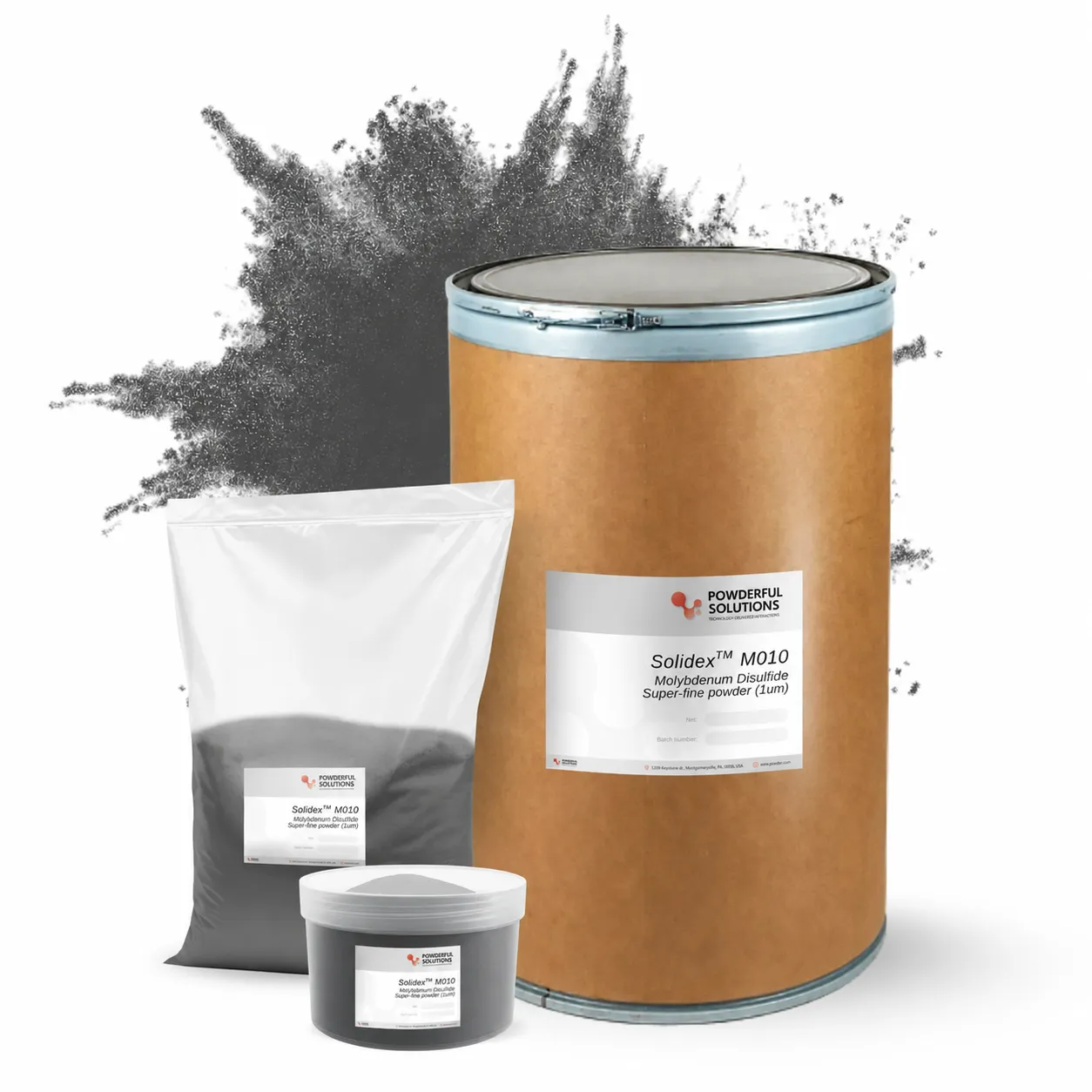SolidexTM M010 1um MoS2 Super-fine powder