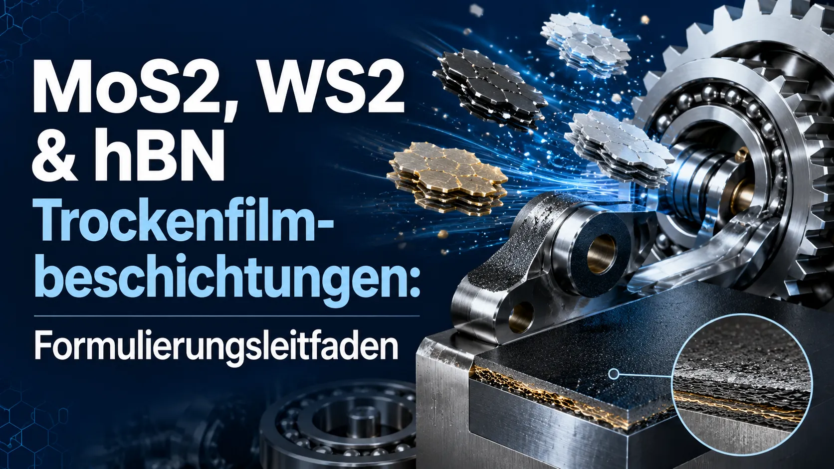 MoS2, WS2 & hBN Trockenfilmbeschichtungen: Formulierungsleitfaden