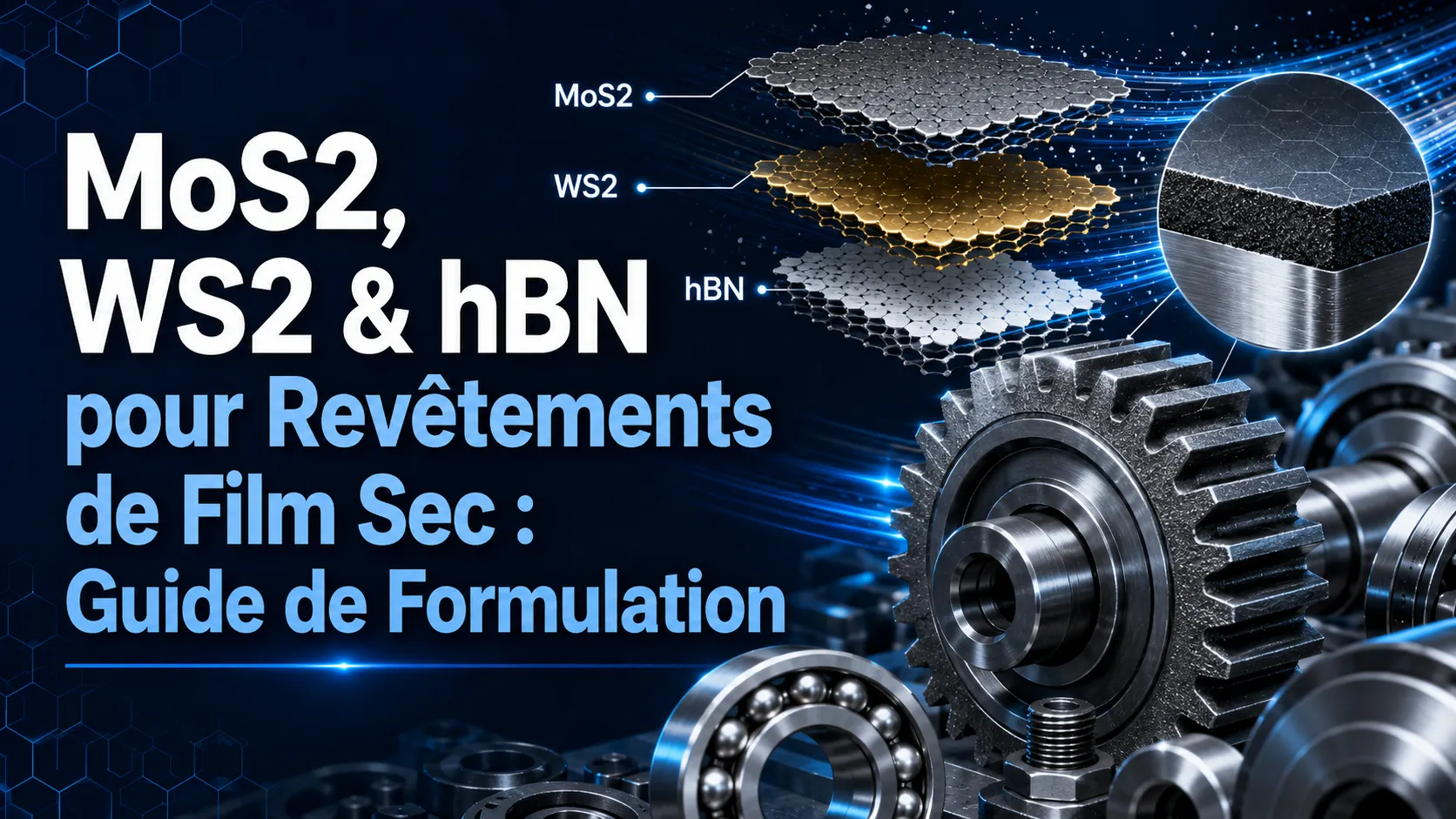 MoS2, WS2 & hBN pour Revêtements de Film Sec : Guide de Formulation