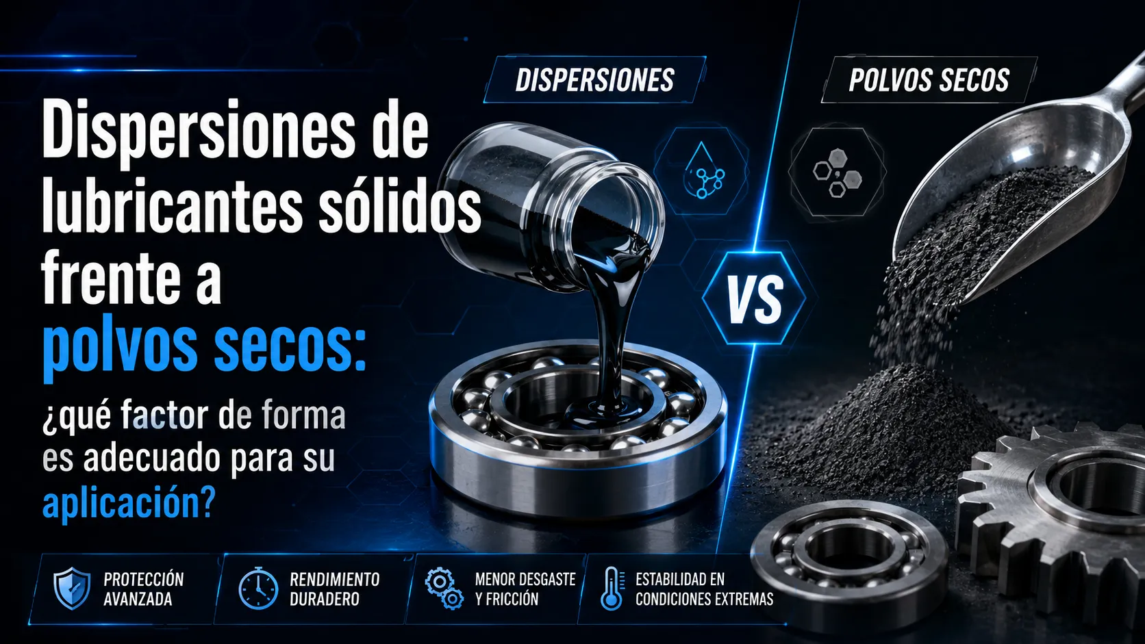 Dispersiones de lubricantes sólidos frente a polvos secos: ¿qué factor de forma es adecuado para su aplicación?
