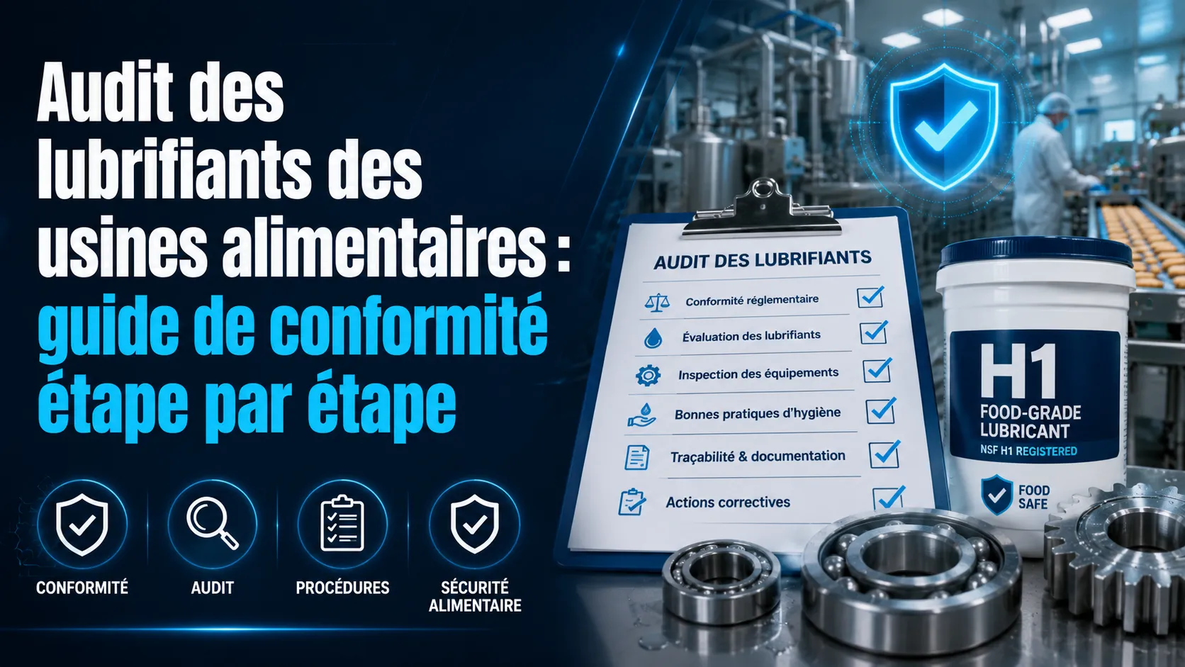 Audit des lubrifiants des usines alimentaires : guide de conformité étape par étape