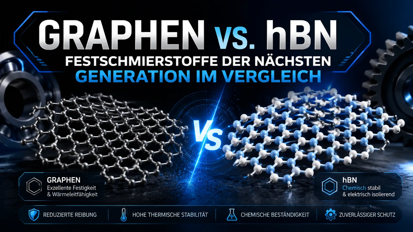 Graphen vs. hBN: Festschmierstoffe der nächsten Generation im Vergleich