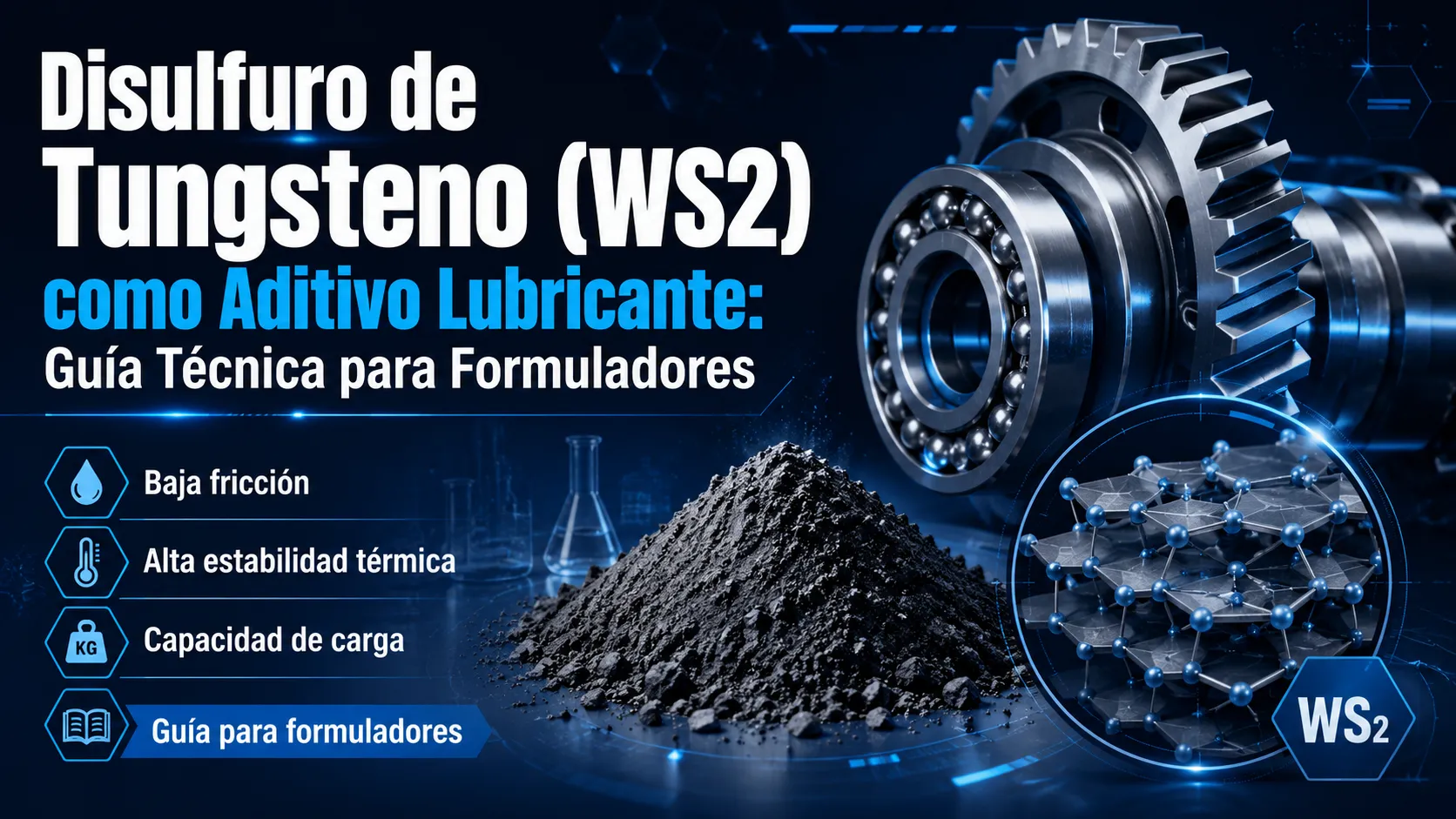 Disulfuro de Tungsteno (WS2) como Aditivo Lubricante: Guía Técnica para Formuladores